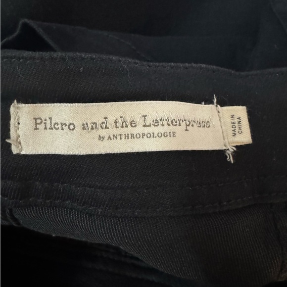 Anthropologie Pilcro & The Letterpress Black High Rise Flare Leg Pants - Picture 12 of 14
